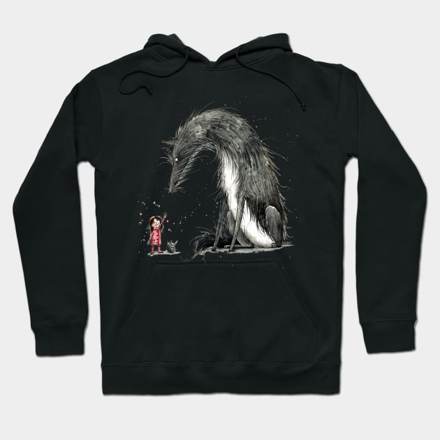 Rotkäppchen und der Wolf - Little Red Riding Hood Hoodie by JunieMond